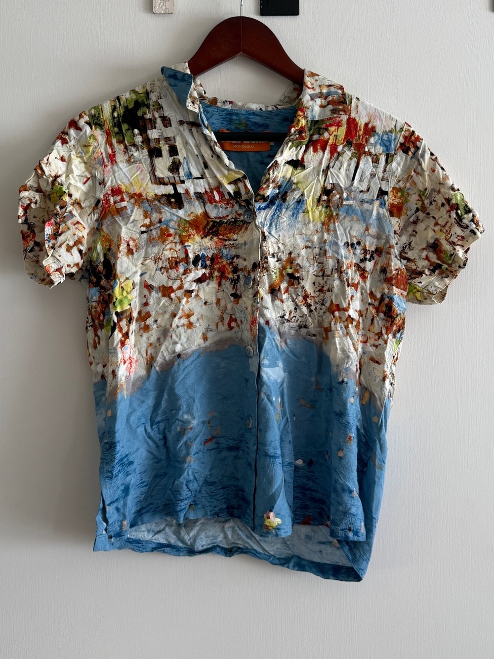 Jams World Multicolor Abstract Beach Polo